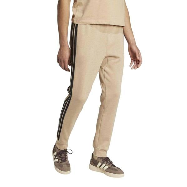 Adidas Mens Essentials Stripe Tapered Joggers - Sandstone - 