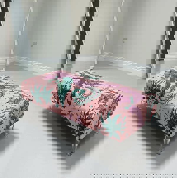 Premium velvet pouffe footstool for living room or bedroom| - ISTOOLS