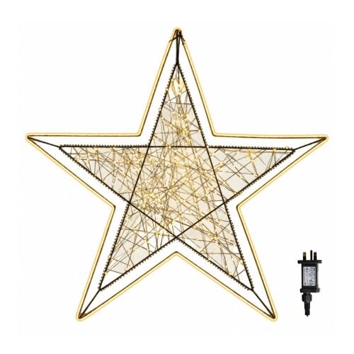 Samuel Alexander 80cm Light up Halo Christmas Star Decoration with Warm White LEDs