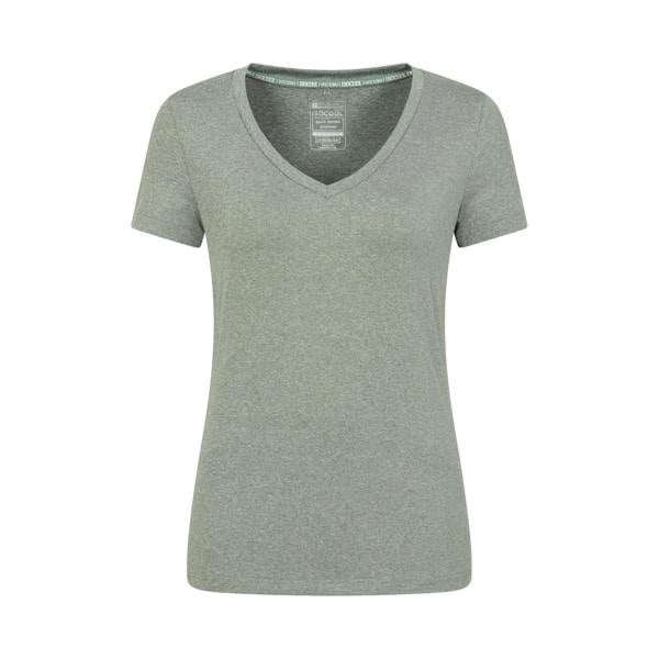 Mountain Warehouse Womens/Ladies Vitality V Neck T-Shirt - Khaki Green