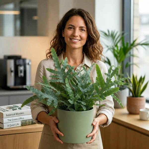 Phlebodium Blue Star Fern – Elegant Blue-Green Foliage Indoor Houseplant