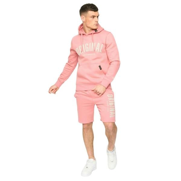 Crosshatch Mens Kensby Hoodie - Pink - 