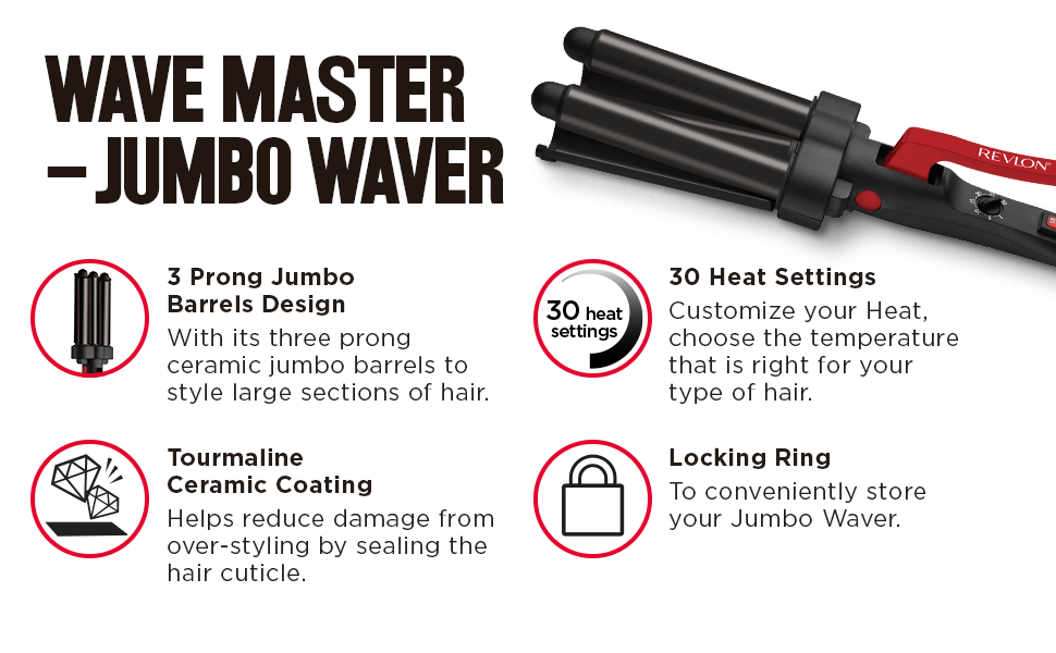 Revlon IR3056  Wave Master Jumbo Waver