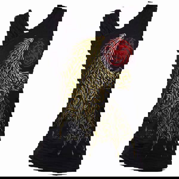 HOD - WING LOGO - Gathered Shoulder Slant Vest Black