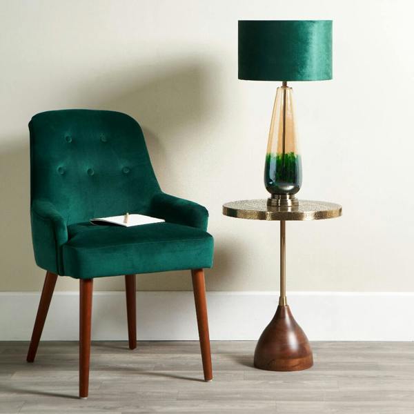 Pagazzi Lighting Elena Green Glass Table Lamp