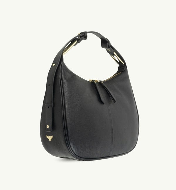 Apatchy London The Charlie Black Leather Bag