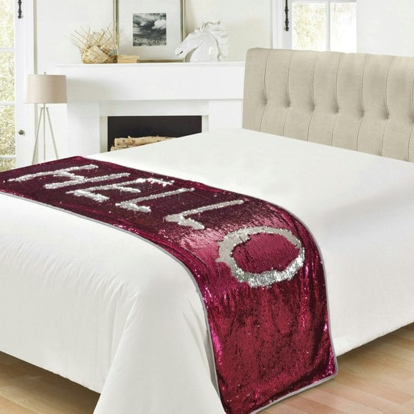 Velosso Mermaid Sparkle Sequins Decorative Throw - 65cm x 200cm