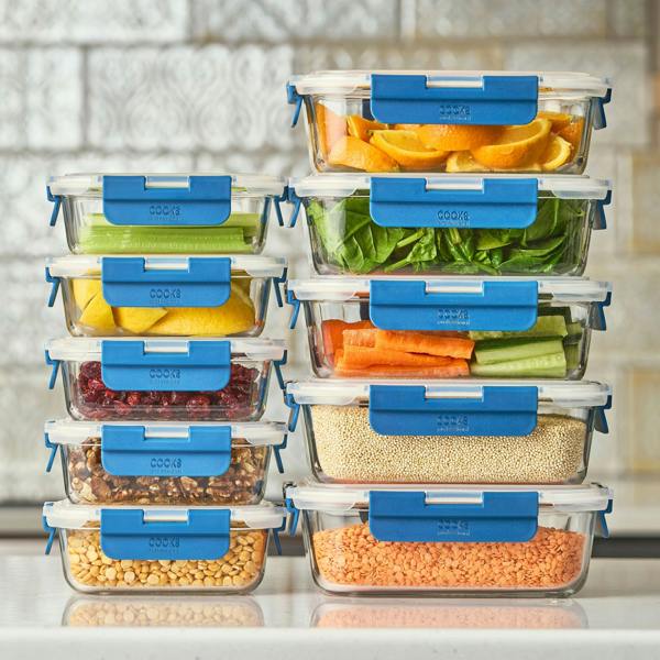 Cooks Professional Glass Storage Containers | Set of 10