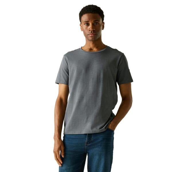 Regatta Mens Finlo Logo T-Shirt - Dark Storm - 