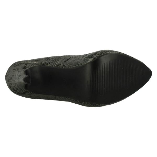 Spot On Ladies Spot On High Heel Platform Court Shoes