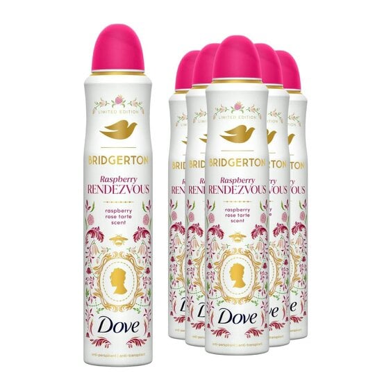 Dove Limited Edition Bridgerton Anti-Perspirant Deodorant Raspberry 6x200ml
