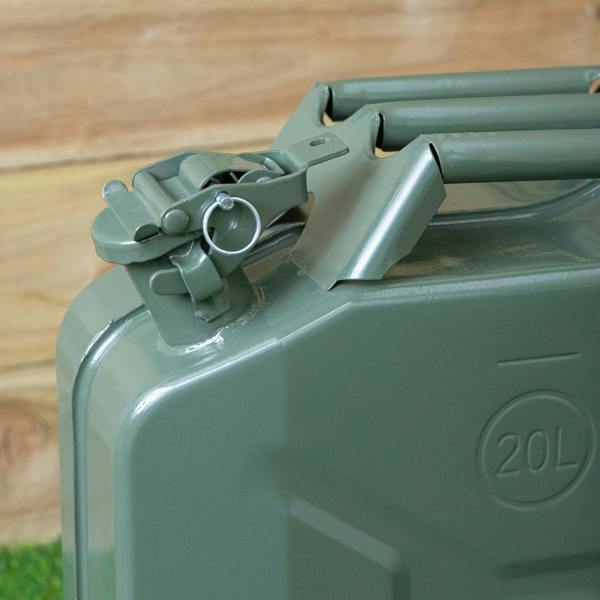 Samuel Alexander 20 Litre Metal Jerry Can for Fuel with Leak Proof Bayonet Closure