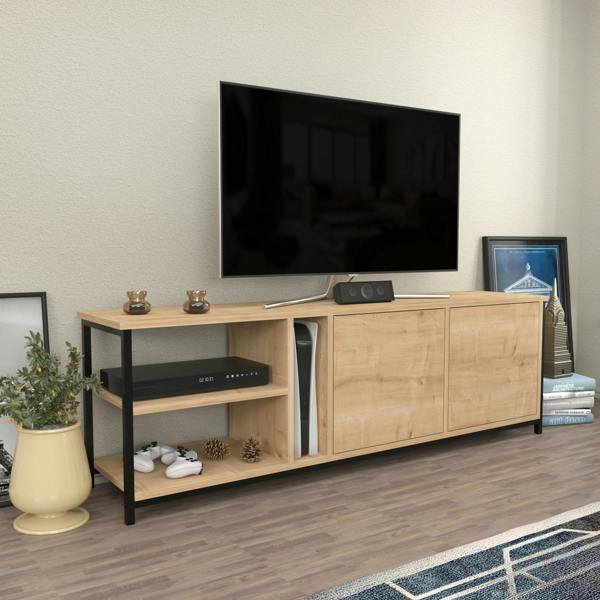 Decorotika Primrose Modern Tv Stand TV Cabinet for TV's up to 72"