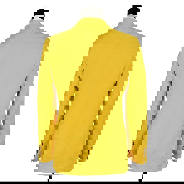 David WeJ Hugo Linen Double Breasted Suit Mustard