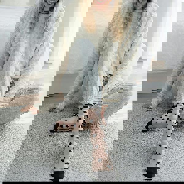 Anysox Anyfootwear 5 Pairs Black Size 5-9 Heart Tull Glass Silk Design With Transparent Thin Mesh Color Full Nylon Sock Comfortable To Wear For Ladies