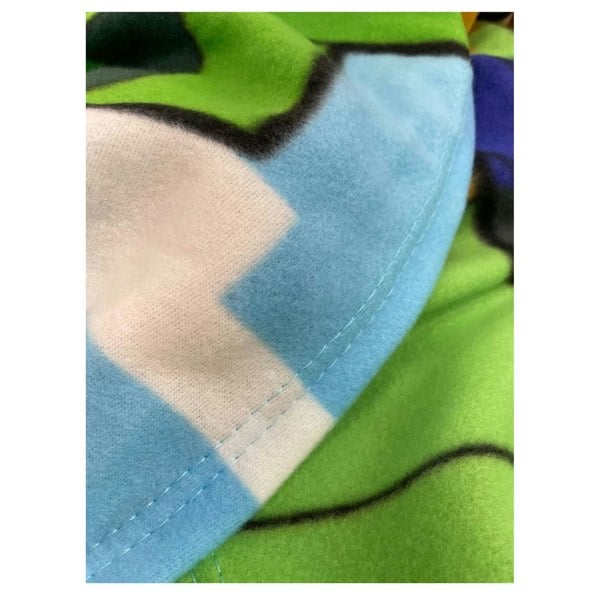 Minecraft Fleece Blocks Blanket - Green/Brown/Blue