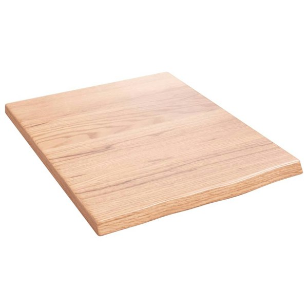 Berkfield Wall Shelf Light Brown 40x50x2 cm Treated Solid Wood Oak