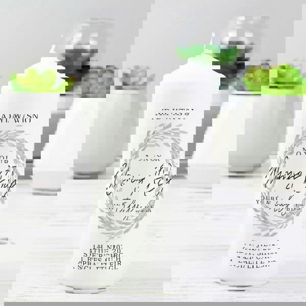 Personalised Memento Company Personalised Truly Blessed Naming Day Pillar Candle