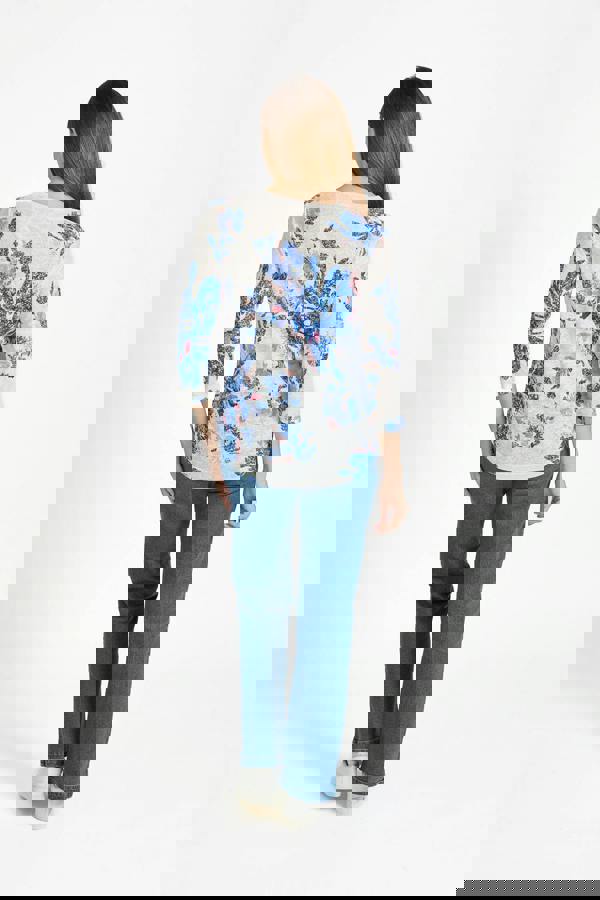 Mudflower Large Floral Print Lightweight Top