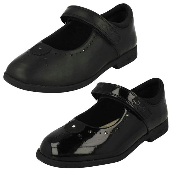 Clarks Girls Clarks Cut Out Star Detailed Mary Jane Shoes Magic Step Bar