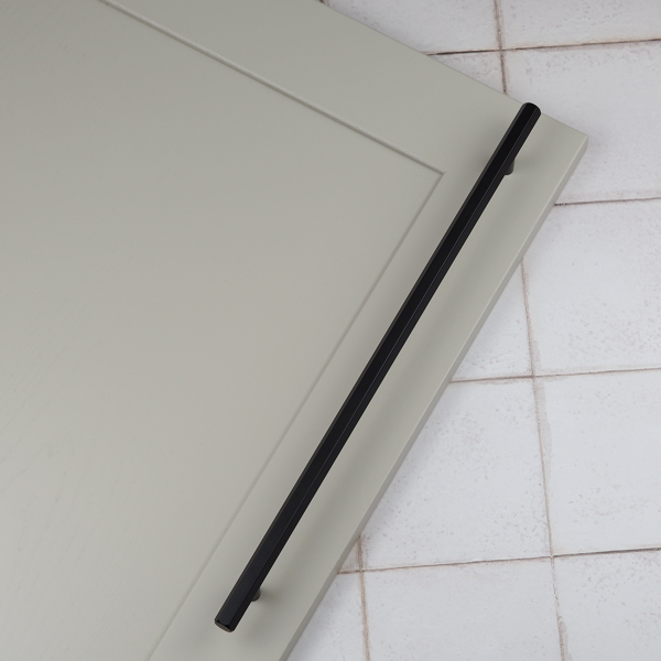Handle & Home Matt Black Hexagon T-Bar Handles and Coordinatig Knob