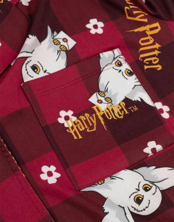 Harry Potter Womens Red Character Long Sleeve Long Leg Pyjama Set
