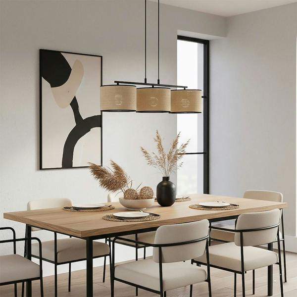 Emibig ECO Pendant Lamp 3 x E27 Black / Rattan