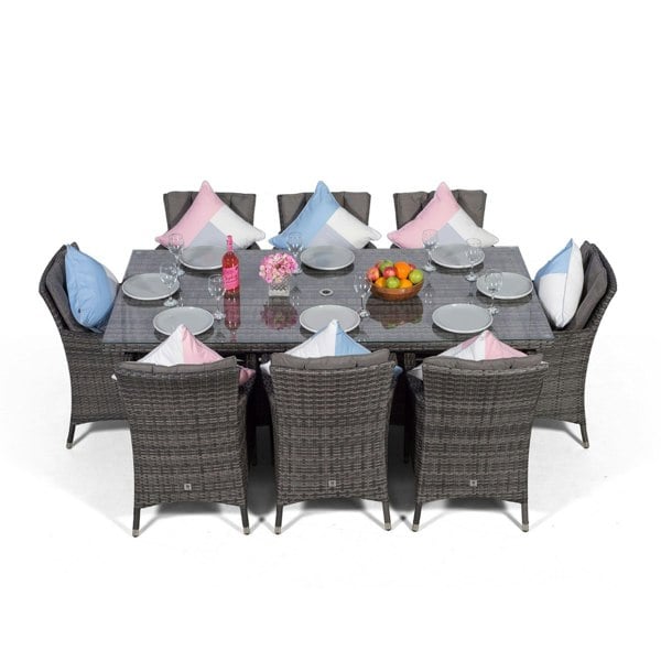 Giardino Savannah Rectangular 8 Seater Rattan Patio Dining Set