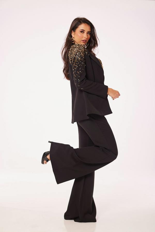 LuvForever Black Jewelled 3-Piece Suit
