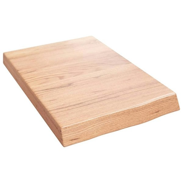 Berkfield Wall Shelf Light Brown 40x60x6 cm Treated Solid Wood Oak