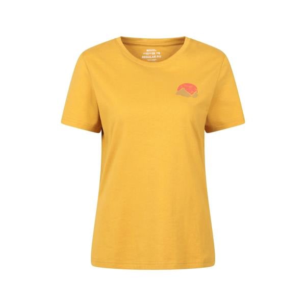 Mountain Warehouse Womens/Ladies Sunset Back Print T-Shirt - Mustard - 