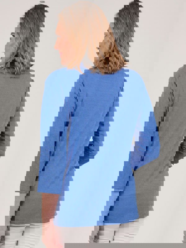 PennyPlain Front Button Jacket - Light Ultramarine