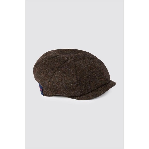 Alexandre Silver Alexandre x Abraham Moon's Brown Wool Baker Boy Hat