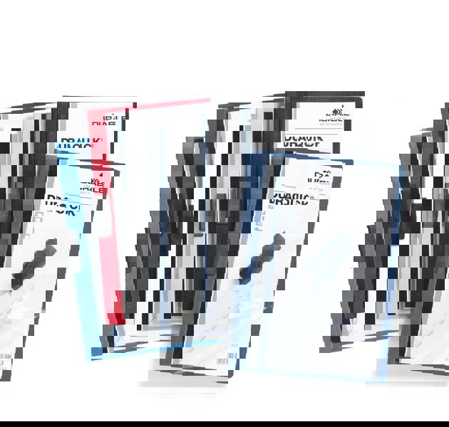 Durable DURAQUICK 20 Sheet Document Clip File Folder | 20 Pack | A4 Black