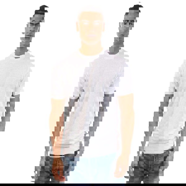 Boss Mens H-Jiovanni Tipped Short-Sleeved Sweater Top - White