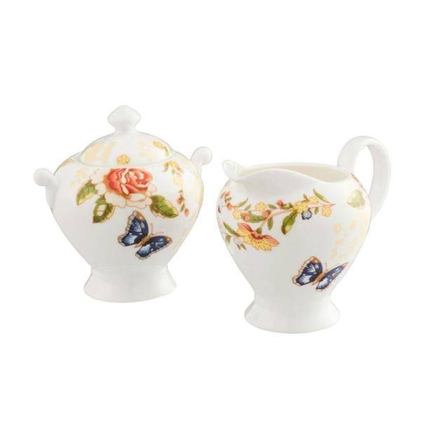 Aynsley-COTTAGE-GARDEN-CREAM-&-SUGAR