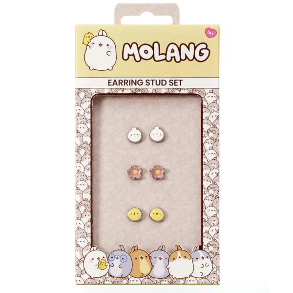 The Carat Shop Molang and Piu Piu Stud Earring Set