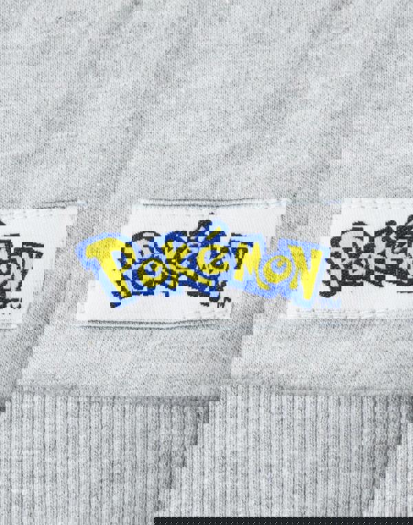 Pokemon Boys Grey Pokeball Pikachu Characters Print Hoodie