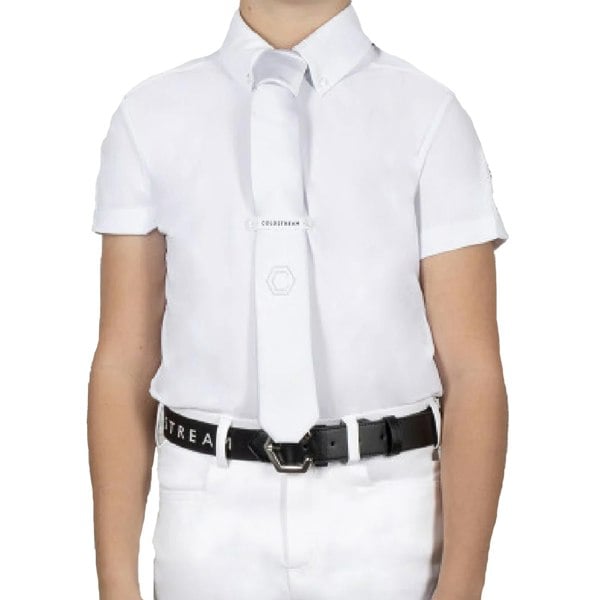 Coldstream Mens Penston Show Shirt - White/Navy