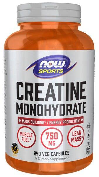 NOW Foods Creatine Monohydrate, 750mg - 240 vcaps