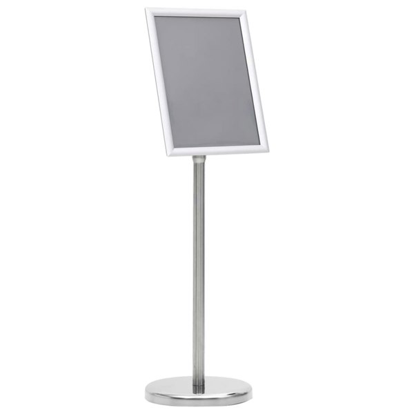 Berkfield A4 Pedestal Poster Stand Silver Aluminium Alloy