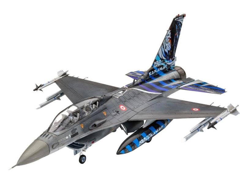 Revell Turkish F-16D Fighting Falcon Model Set (1:72 Scale)