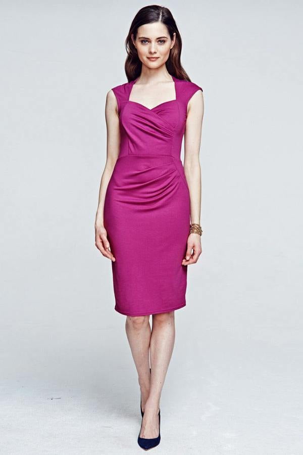 HotSquash Short sleeved dress with crossover top