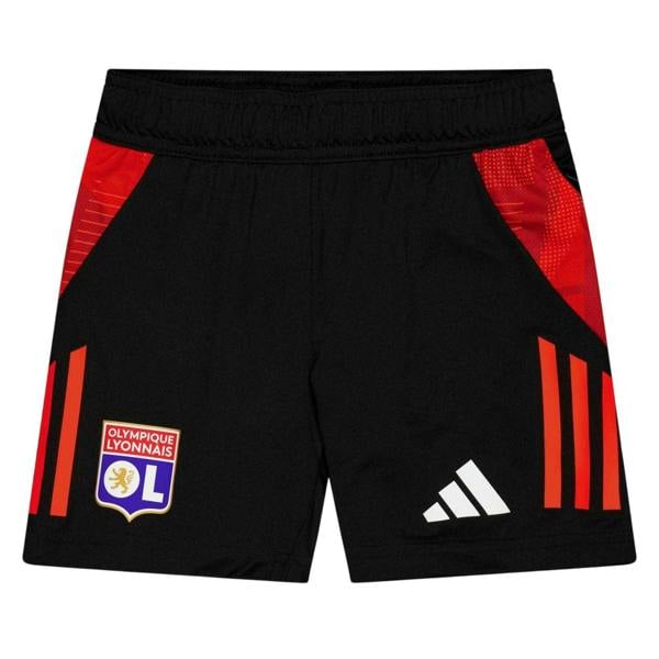 Adidas Childrens/Kids Olympique Lyonnais Football Shorts - Black - 