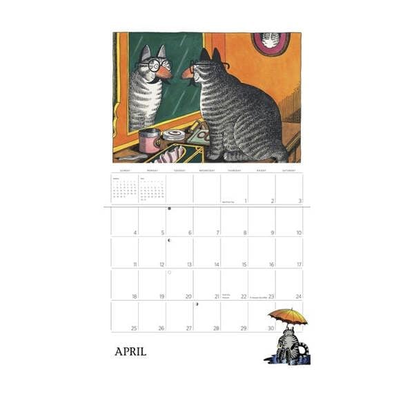Unbranded B Kliban, Cat Special Edition Calendar 2027, Wall Calendars, Month To View, Humour, Gift