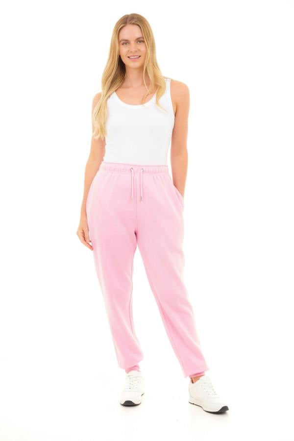Smart Living Basic Womens Cuffed Hem Jogger - Pink