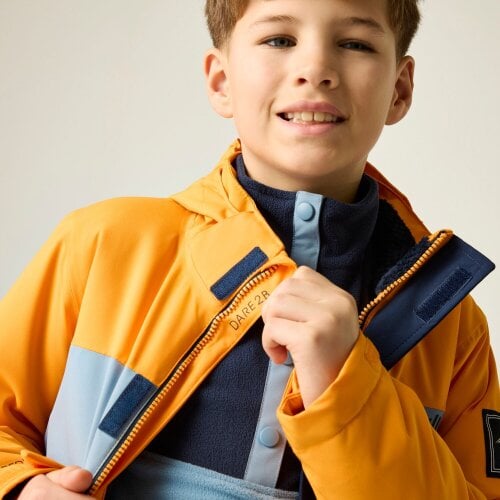 Dare 2B Kids Send It II Ski Jacket - Electric Orange/Navy