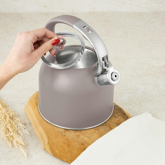 Berlinger Haus Taupe Stainless Steel Kettle 3L BH8914 Berlinger Haus