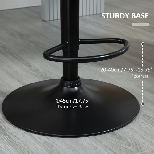 Wyld Haus Savi Velvet Grey Adjustable Swivel Bar Stools Set Of 2 With Sculpted Seat And Footrest