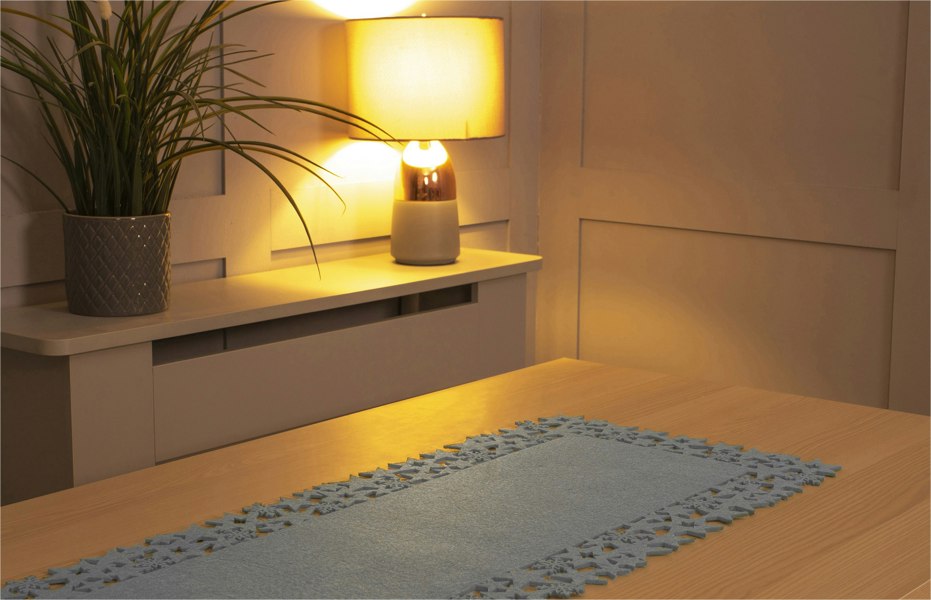 St Helens Felt Table Runner, Grey
